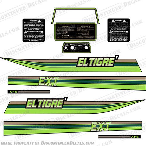 Fits arctic cat el tigre' snowmobile decal kit