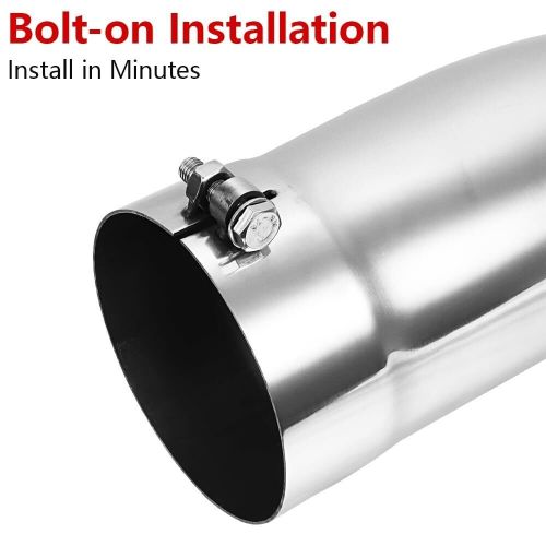 A-karck 5" inlet turn down exhaust tip, 5" inlet 5" outlet 15" overall length