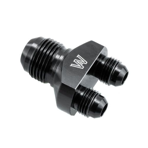 8pcs y adapter block 10an to 2x 6an male coupler union fitting y parallel exit