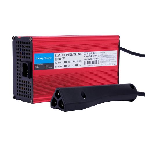 48V 15A Battery Charger Smart Charger 3 Pins Triangle Plug For EZGO Golf Cart, US $104.07, image 8