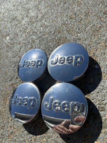 4 Jeep Cherokee Compass Patriot Wrangler Chrome Center Caps Hubcaps 1LB77TRMAB, US $29.99, image 3