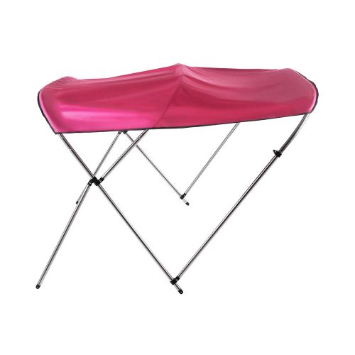 PU Coating Bimini Top Boat Cover 3 Bow 6’ Long, Red, waterproof, UV-resistant, US $104.02, image 3
