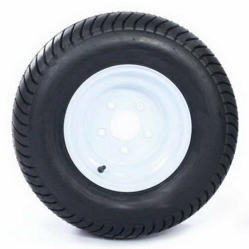 Set of 2 Trailer Tires & Rims 205/65-10 20.5x8.0-10 Load E 5 Lug White Wheel, US $174.67, image 4