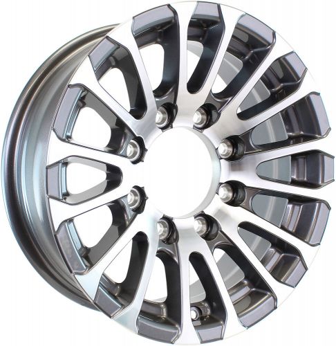 Aluminum Trailer Wheel 16X6 16 X 6 8 Lug 6.5 Center Avalanche Gun Metal Rim, US $108.97, image 4
