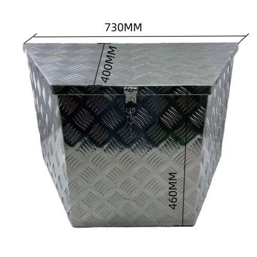 29&#034; aluminum tool box for truck bed trailer underbody storage w/lock + key