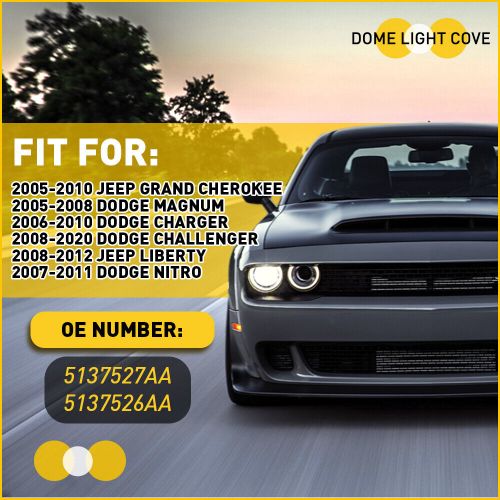 Pack of 2 Car Interior Left & Right Dome Light Cover For 2006-2010 Dodge Charger, US $18.99, image 5