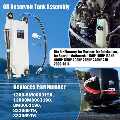 1200-8M0063190 Oil Tank Assy For Mercury Outboard SportJet Optimax EFI 110-240HP, US $72.81, image 3