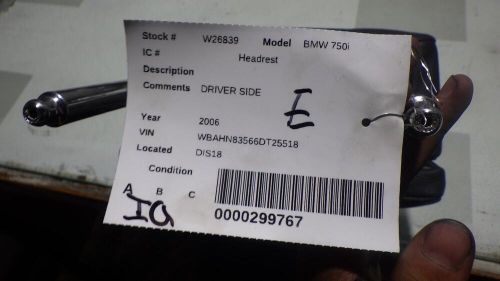 06 BMW 750i Headrest, US $35.00, image 3
