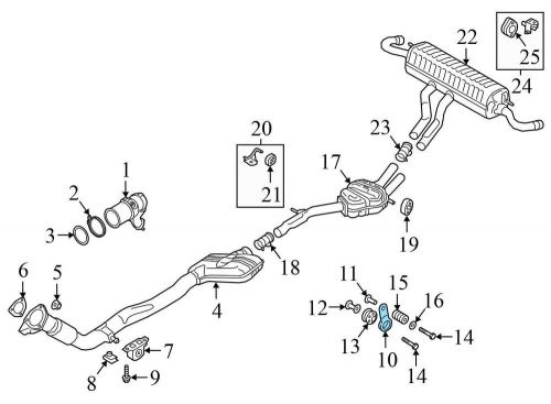 2015-2021 PORSCHE MACAN - Exhaust Mount / Bracket 8K0253295, US $19.99, image 2
