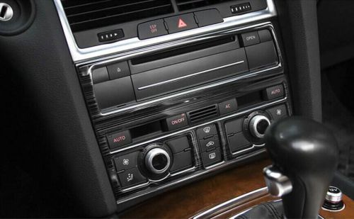 Console CD Button Control Panel Cover 1PCS For Audi Q7 2006-2015 Black Titanium, US $48.37, image 3