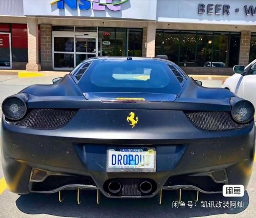 Black Fiberglass Rear Bumper Diffuser For Ferrari 458 Italia Spider 2010-2015, US $499.00, image 2