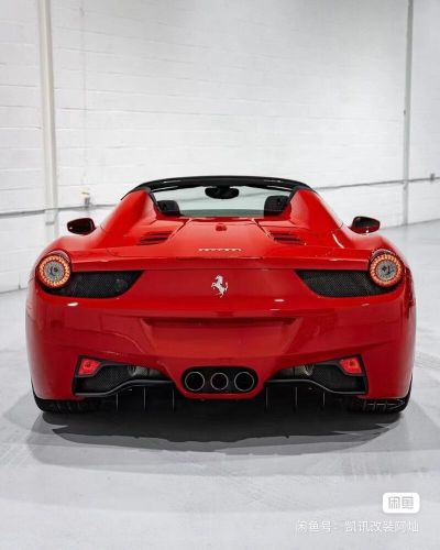 Black Fiberglass Rear Bumper Diffuser For Ferrari 458 Italia Spider 2010-2015, US $499.00, image 3