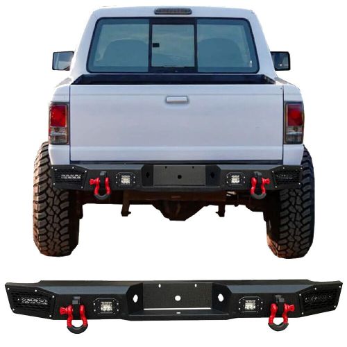Front and Rear Bumper Steel Fits 1993-1997 Ford Ranger W/Winch Plate LED Lights, US $489.99, image 8