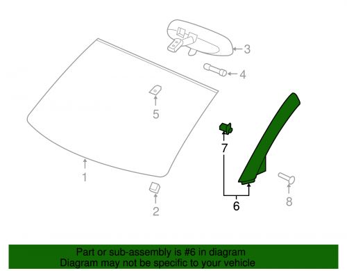 Genuine gm reveal molding 10379415