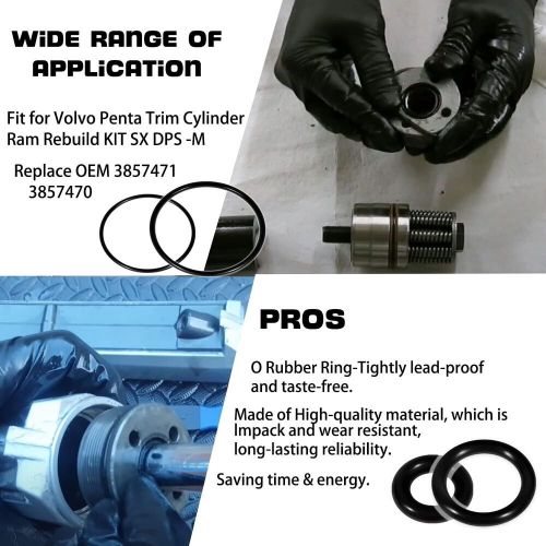 For Volvo Penta Trim Cylinder Ram Rebuild Kit SX DPS -M 3857471 3857470 FSM007, US $75.99, image 5