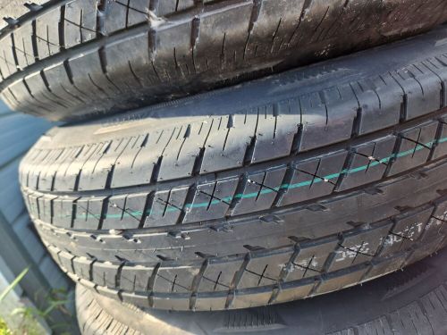 16" 8 lug on 6.5 aluminum wheels &amp; 235/80/16 10 ply load range e