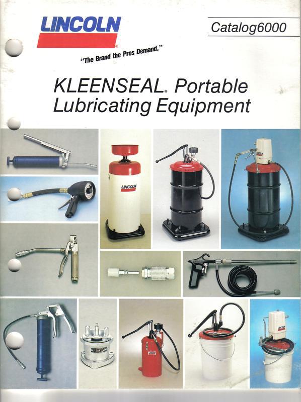 Lincoln st louis missouri lubricating equipment catalog n°6000 35 pages 
