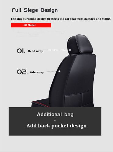 For Mazda Car Seat Covers Full Set Front and Back Cushion PU Leather Waterproof, US $74.99, image 4