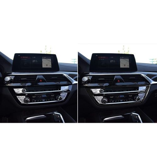 Real Carbon Fiber For BMW 5 Series G30 2016-2022 Interior Dash Board Media Trim, US $20.89, image 12