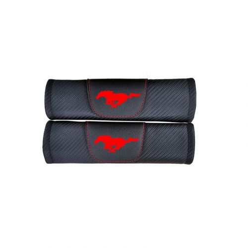 for Ford Mustang 2pcs Fashion Carbon Fiber Leather Car Seat Belt Shoulder Pad, US $15.99, image 2