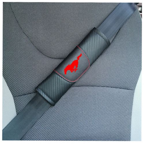 for Ford Mustang 2pcs Fashion Carbon Fiber Leather Car Seat Belt Shoulder Pad, US $15.99, image 6
