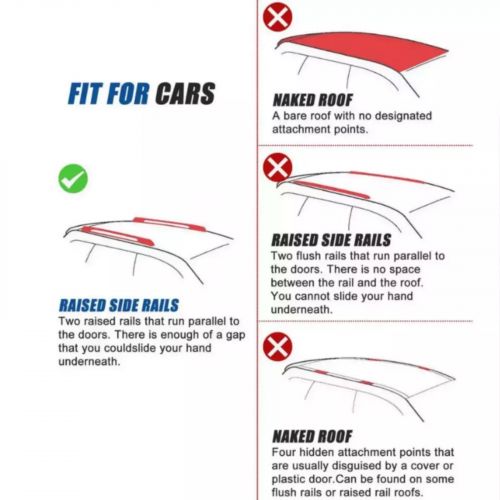 Alu Roof Rack Cross Bars for Subaru Forester SH 2008-2013 Gear Carrier BLACK 2Pc, US $125.00, image 8