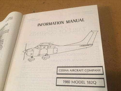 1980 Cessna 182Q Skylane Pilot's Information Manual, US $98.20, image 8