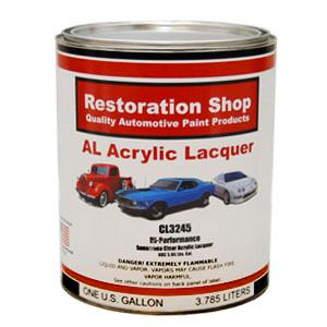 Restoration shop 1 gallon cl3245 hi-performance acrylic laquer clear coat