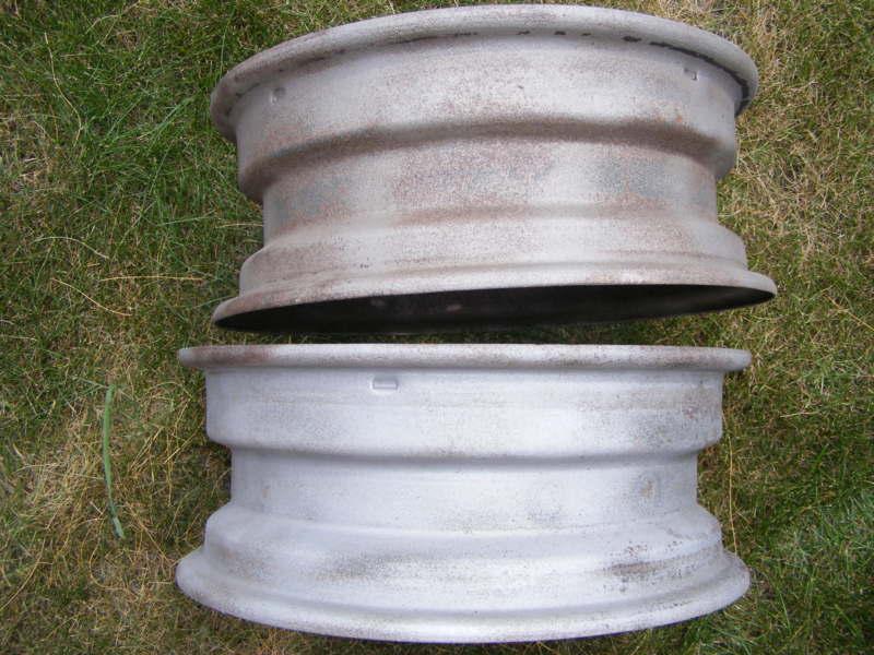 1955 56 CHEVROLET STEEL WHEELS (PAIR) 15