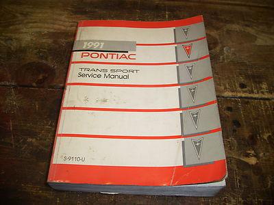 1991 pontiac trans sport factory issue repair manual