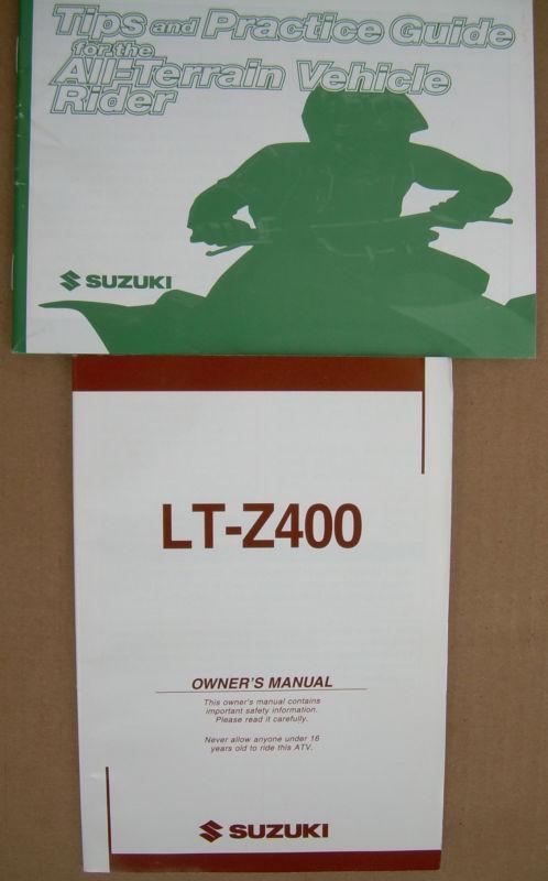 2001 suzuki lt-z400 atv owners manual new old dealer stock