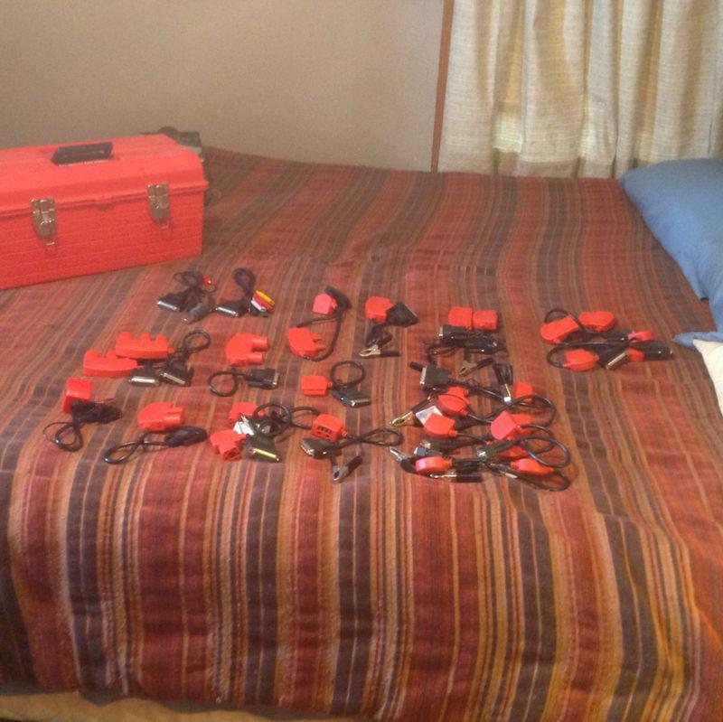 Huge lot of diagnostic adapter cables