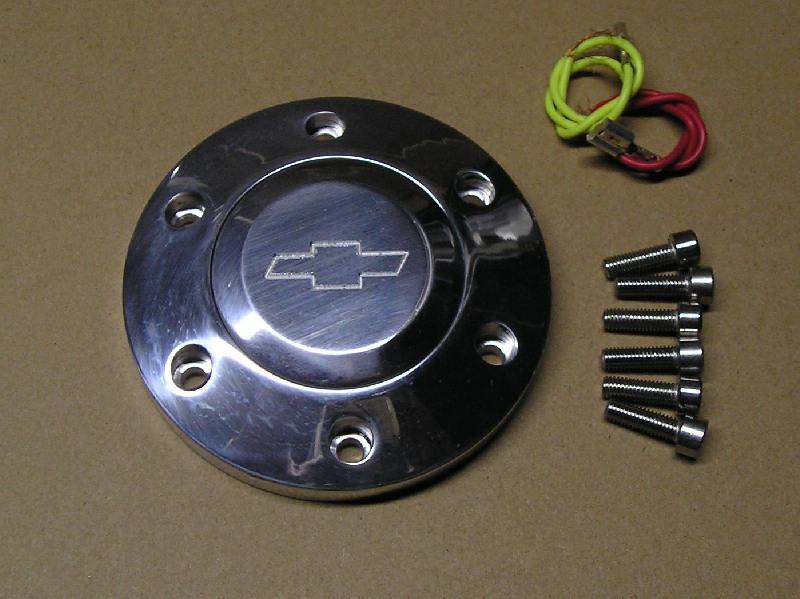 Purchase Aluminum billet 6 hole Chevy steering wheel horn button Chevy