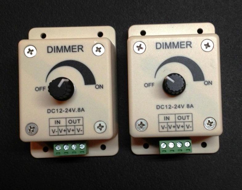 2 pcs pack - led lighting dimming module 12 - 24 volt dc 8 amp max load