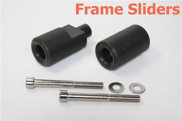 No drill frame slider crash protector fit 2004 2005 suzuki gsxr 600 750 black