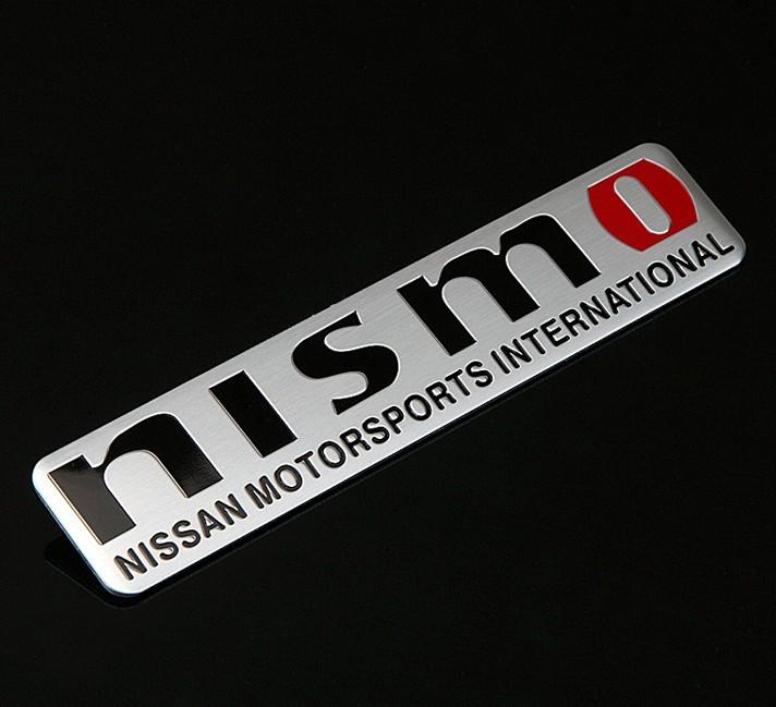 Metal side rear back emblem badge sticker for motorsports international nismo