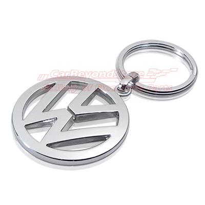 Volkswagen vw logo polished metal key chain + free gift