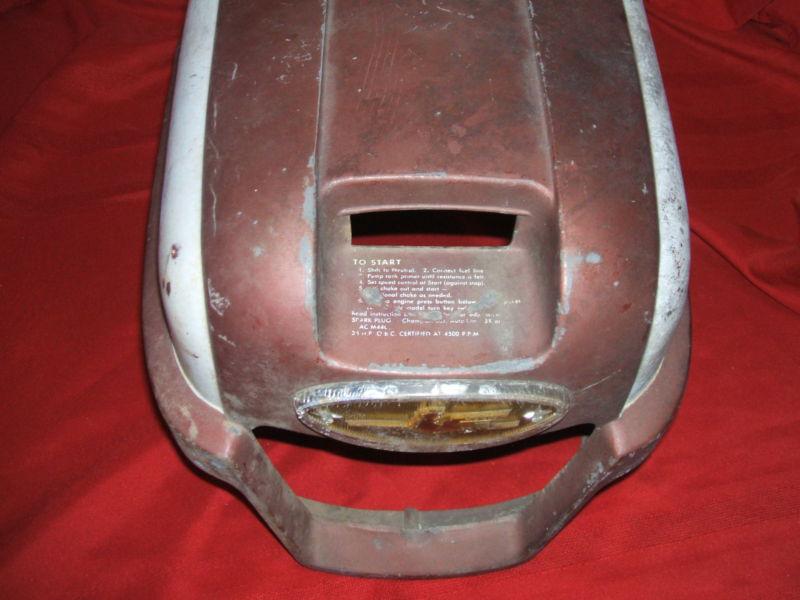 VINTAGE 1958 Johnson Seahorse Outboard Motor Cowl Cover 35HP, US $70.00, image 6