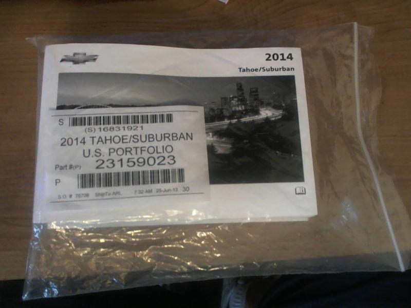 2014 chevrolet tahoe/suburban owners manual kit new oem
