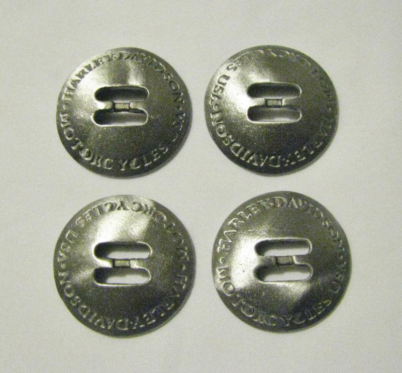 Set of 4 vintage harley davidson motorcycle conchos early hd memorabilia 