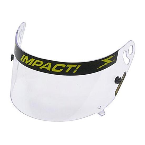 New impact racing clear shield, fits super sport/spider/wizard helmets
