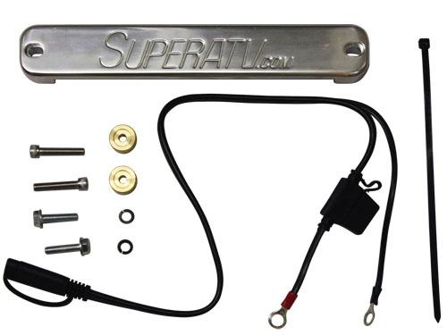 Polaris rzr, rzrs, & rzr4 billet battery clamp/holder