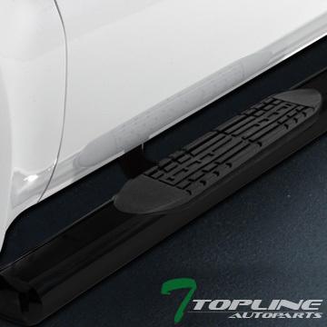 4" oval hd side step nerf bars rail running boards 04-08 ford f150 super cab blk