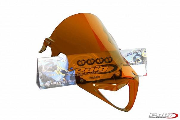 Puig racing windscreen orange for suzuki gsx-r1000 gsxr 1000 2007-2008
