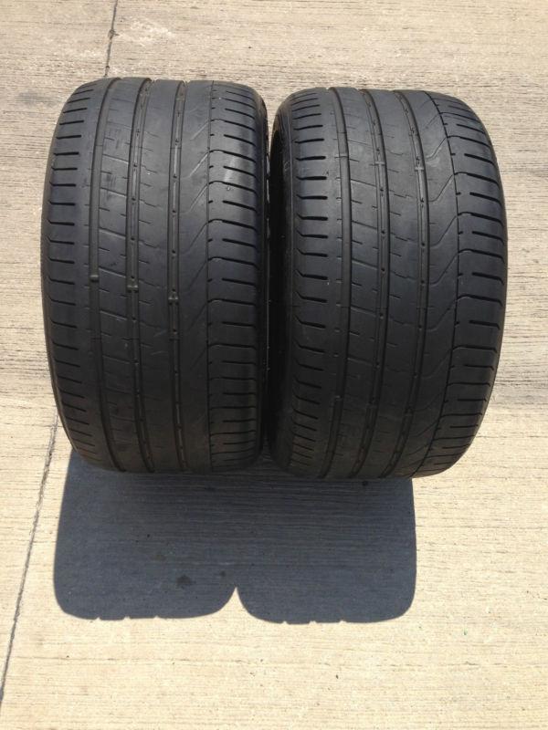 (2) pair pirelli pzero 295/35 zr20 105y "8/32"