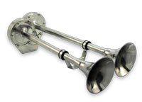 12 volt stainless steel electric dual trumpet horn for boat marine