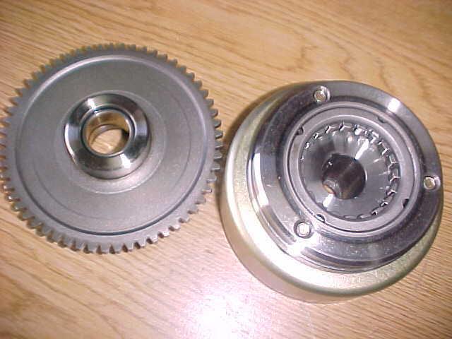 Hi bird atv 200 four wheeler engine flywheel,bearing and gear.as shown