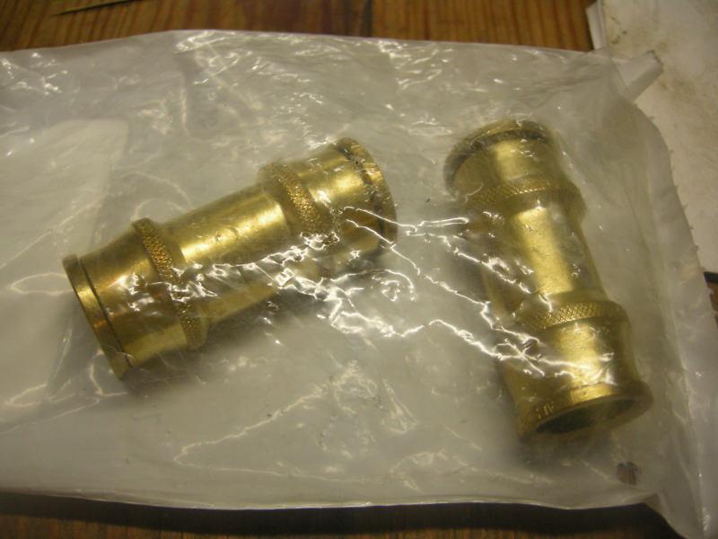 2 - brass push in air brake union fitting - 5/8 - 91203