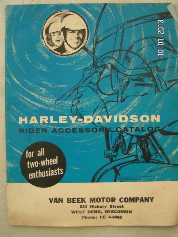 1963 harley-davidson rider accessory catalogue 
