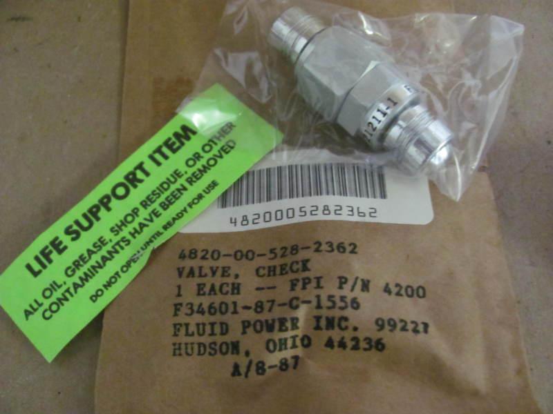 Aircraft oxygen equipment check valves - box of 50ea new!!